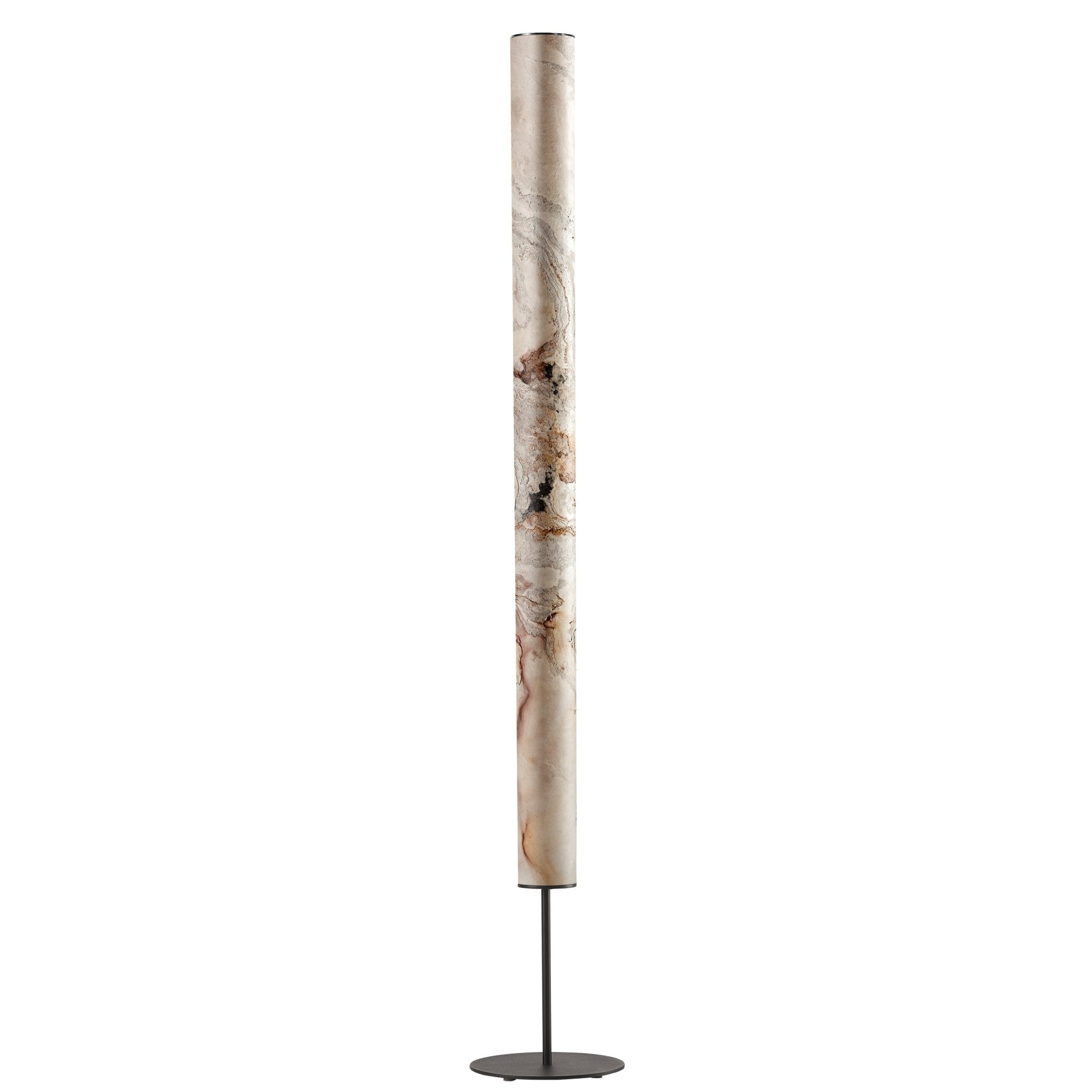 Columna Stehlampe Stein Weißperle mit Stab - Stehleuchte - Leuchtnatur